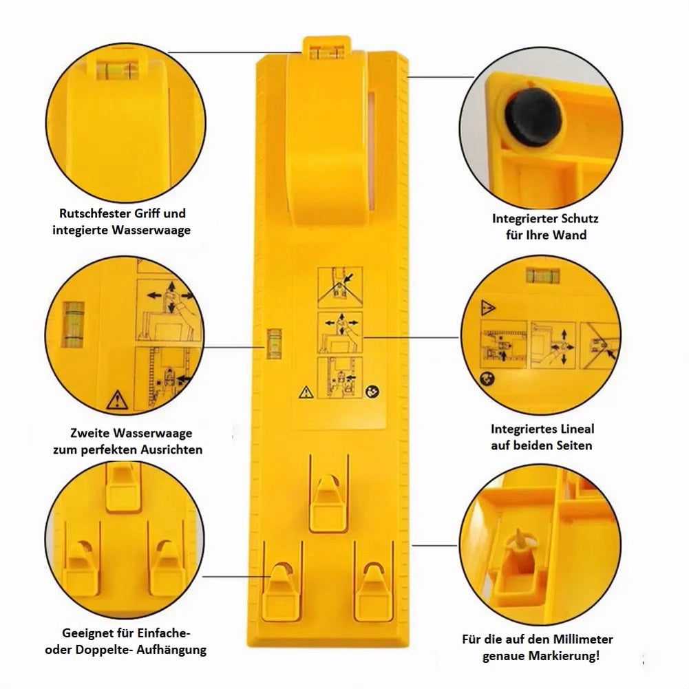 Bilderrahmen Präzisions aufhänge Werkzeug + GRATIS Zubehör!!! von ACI Shop